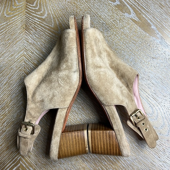 TARYN ROSE Rachina Tan Suede Heeled Sandals 8.5 - Picture 8 of 10